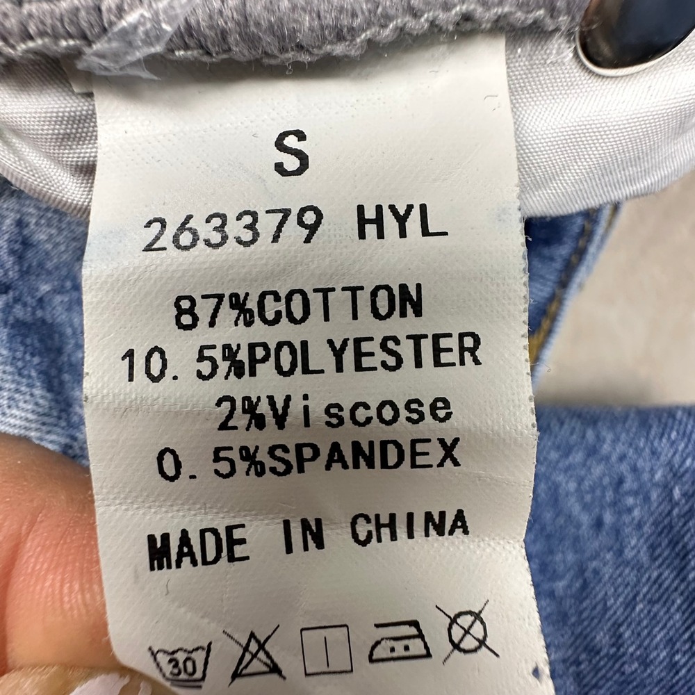 Flamingals Wide Leg Paneled Jeans Medium Wash High Rise Baggy Denim Blue Y2K - Picture 9 of 12